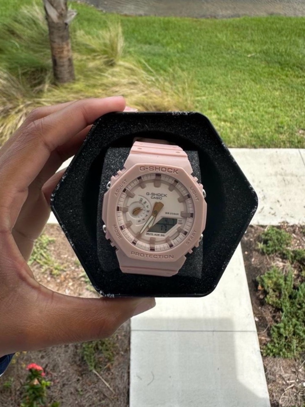 G-Shock Women's Blush Pink Resin Analog-Digital Watch